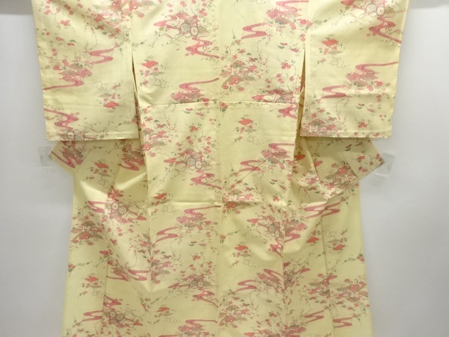 JAPANESE KIMONO / HITOE KIMONO / WOOL / CHAYATSUJI